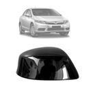 Capa retrovisor honda civic 12/15 preta lisa - ld