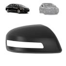 Capa retrovisor honda civic 2012 a 2016 com furo pisca preta lado direito
