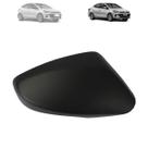 Capa retrovisor hyundai hb20 2012 a 2025 com furo pisca preta lado direito