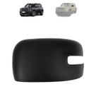 Capa retrovisor jeep renegade 2015 a 2022 com furo pisca preta lado esquerdo