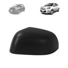 Capa retrovisor nissan march 2012 a 2016 preta lado esquerdo