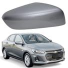 Capa Retrovisor Onix 2020 2021 2022 2023 2024 2025 2025 Lado Direito Prata Shark Sem Furo Sensor