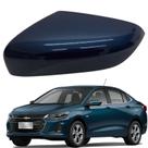 Capa Retrovisor Onix 2020 2021 2022 2023 2024 2025 Azul Seeker Esquerdo Sem Furo Sensor