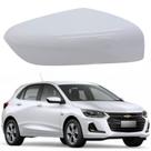 Capa Retrovisor Onix 2020 2021 2022 2023 2024 2025 Lado Direito Branco Summit Sem Furo Sensor