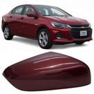 Capa Retrovisor Onix 2020 2021 2022 2023 2024 2025 Vermelho Carmim Lado Direito Sem Furo Sensor