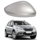 Capa Retrovisor Peugeot 2008 2016 2017 2018 2019 2020 2021 2022 2023 2024 Lado Direito Prata