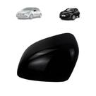 Capa retrovisor peugeot 208 2012 a 2022 black piano lado esquerdo