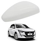 Capa Retrovisor Peugeot 208 2013 2014 2015 2016 2017 2018 2019 2020 2021 2022 2023 2024 Lado Direito Branco Banquise Original