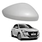 Capa Retrovisor Peugeot 208 2013 2014 2015 2016 2017 2018 2019 2020 2021 2022 2023 2024 Lado Direito Branco Nacre Perolizado Original