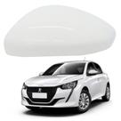 Capa Retrovisor Peugeot 208 2013 2014 2015 2016 2017 2018 2019 2020 2021 2022 2023 2024 Lado Esquerdo Branco Banquise Original