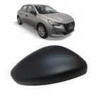 Capa Retrovisor Peugeot 208 2021 2022 2023 2024 Lado Direito Preto Fosco Original