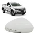Capa Retrovisor Pisca Seta Fiat Strada 2021 2022 2023 2024 2025 Lado Direito Branco Banchisa Original