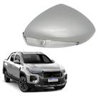 Capa Retrovisor Pisca Seta Fiat Strada 2021 2022 2023 2024 2025 Lado Direito Prata Bari
