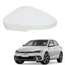 Capa Retrovisor Polo Gts 2021 2022 2023 2024 2025 Lado Esquerdo Branco Cristal Oiginal