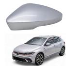 Capa Retrovisor Polo Gts 2021 2022 2023 2024 2025 Lado Esquerdo Prata Sirius Original