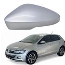 Capa Retrovisor Polo Highline 2021 Lado Esquerdo Prata Sirius