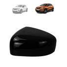 Capa retrovisor renault kwid 2017 a 2023 black piano lado esquerdo