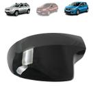 Capa retrovisor renault sandero logan duster 2009 a 2015 lado esquerdo black piano