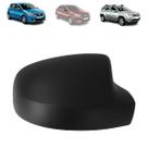 Capa retrovisor renault sandero logan duster 2009 a 2015 preta lado direito