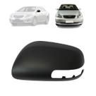 Capa retrovisor toyota corolla 2008 a 2013 com seta preta lado esquerdo