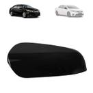 Capa retrovisor toyota corolla 2014 a 2017 com furo pisca black piano lado direito