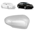 Capa retrovisor toyota corolla 2014 a 2017 com furo pisca cromada lado direito