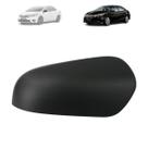 Capa retrovisor toyota corolla 2014 a 2017 com furo pisca preta lado esquerdo