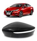 Capa Retrovisor Versa 2020 A 2022 C/ Furo Pisca