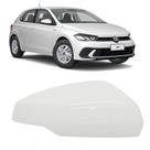 Capa Retrovisor Volkswagen Polo 2018 2019 2020 2021 2022 2023 2024 2025 Branco Cristal Lado Direito Original