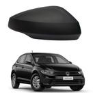 Capa Retrovisor Volkswagen Polo 2018 2019 2020 2021 2022 2023 2024 2025 Lado Direito Preto Texturizado