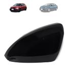 Capa retrovisor volkswagen polo 2018 a 2021 virtus com furo pisca black piano lado esquerdo
