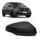 Capa Retrovisor Volkswagen Polo Track 2023 2024 2025 2026 Lado Direito Preto Texturizado