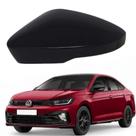 Capa Retrovisor Volkswagen Virtus Highline 2021 2022 2023 2024 2025 Lado Esquerdo Preto Ninja Original