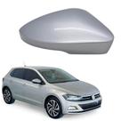 Capa Retrovisor Volkwagen Polo Highline 2021 Lado Direito Prata Sirius Original