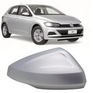 Capa Retrovisor Vw Polo 2018 2019 2020 2021 2022 2023 2024 2025 Prata Sirius Lado Direito