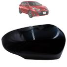 Capa Retrovisor Yaris P/ Pisca Original Preto Liso 2018 até 2024