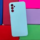 Capa Samsung A13 4g Silicone Aveludada Cores Azul-celeste Lisa