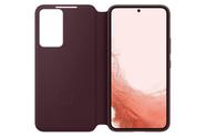 Capa Samsung Galaxy S22 S-View Flip Cover - Cor Vinho