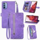 Capa SATURCASE para Motorola Moto G31 G41 em couro PU roxo Capa SATURCASE para Motorola Moto G31 G41 em couro PU roxo