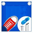 Capa Segurança de Piscina 8.5x4.5 Metros CK500 +Kit Fixação