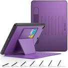 Capa SEYMAC Stock para iPad de 9ª, 8ª e 7ª geração, 10,2", roxa