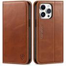 Capa SHIELDON para iPhone 15 Pro Max de 6,7" em couro genuíno