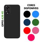 Capa Silicone Aveludada Oppo A38 A58 A78 Reno 10 12F 12 5G 4G
