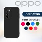 Capa Silicone Aveludada Oppo A38 A58 A78 Reno 10 12F 12 5G 4G
