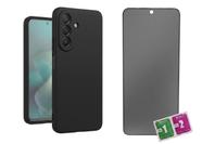 Capa Silicone Aveludada Para Samsung Galaxy A57 + Película Privacidade Fosca