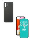 Capa Silicone Case Preto + Película de Cerâmica 9D Para Samsung Galaxy A07
