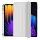 Capa silicone com slot para tablet xiaomi Pad 7/ 7 Pro Capa Pad 7/7 Pro TPU:Cinza