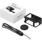 Capa Silicone DJI Osmo Action 5 Pro / Action 4 / Action 3 + Cordão Ajustável + Tampa Protetora para Lente