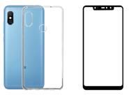 Capa Silicone Para Redmi Note 6 Pro Clear Fume + Pelicula 3d