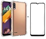 Capa Silicone Transparente + Película Vidro 3d Para LG K22